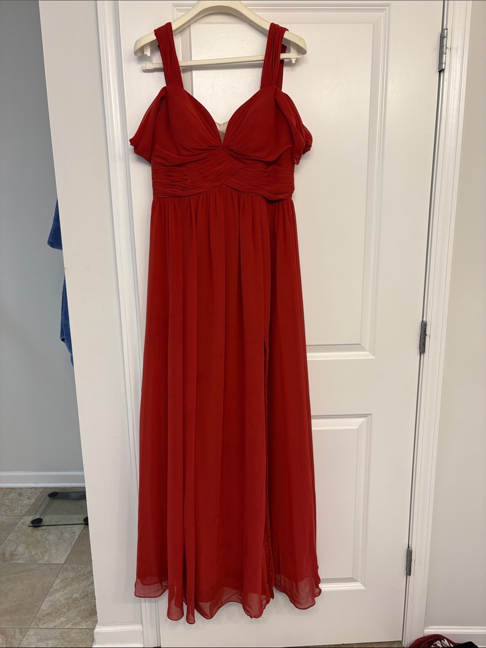 Azazie Rust Red Dress